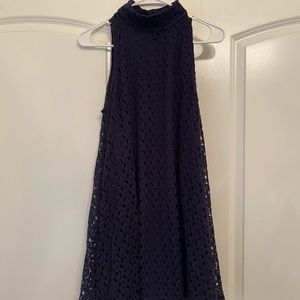 Sleeveless blue dress